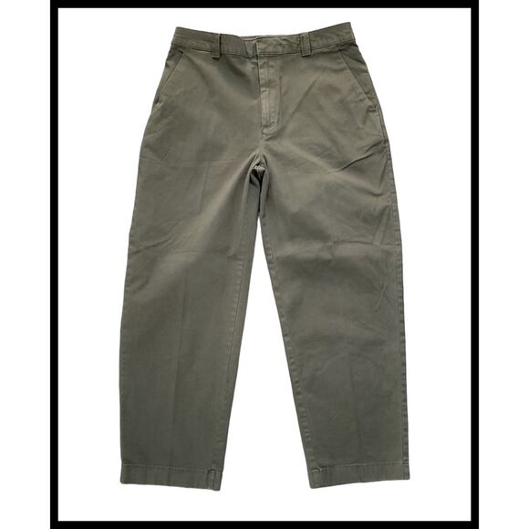 NWT Gap Everyday Straight Up Khaki Pants Mid Rise Stretch Olive Green 6 New - Picture 10 of 11